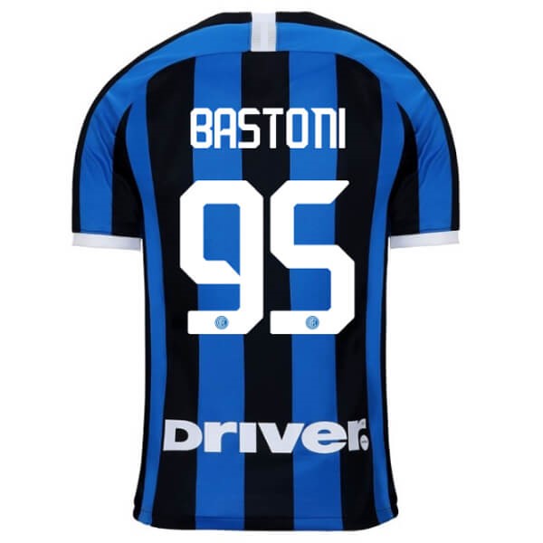 Maillot Football Inter Milan NO.95 Bastoni Domicile 2019-20 Bleu